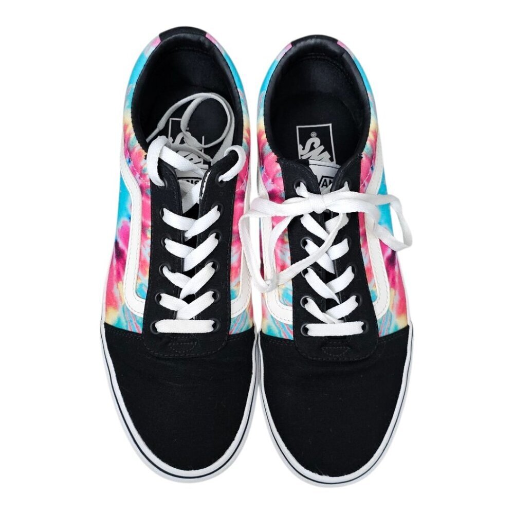 Vans Old Skool Spiral Tie Dye Rainbow Multi Skater Lace Up Sneaker Shoe - Picture 6 of 9